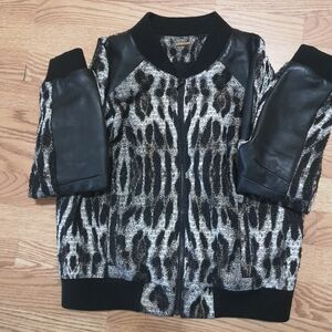 Rebecca Minkoff Concord Animal Print Bomber Jacket